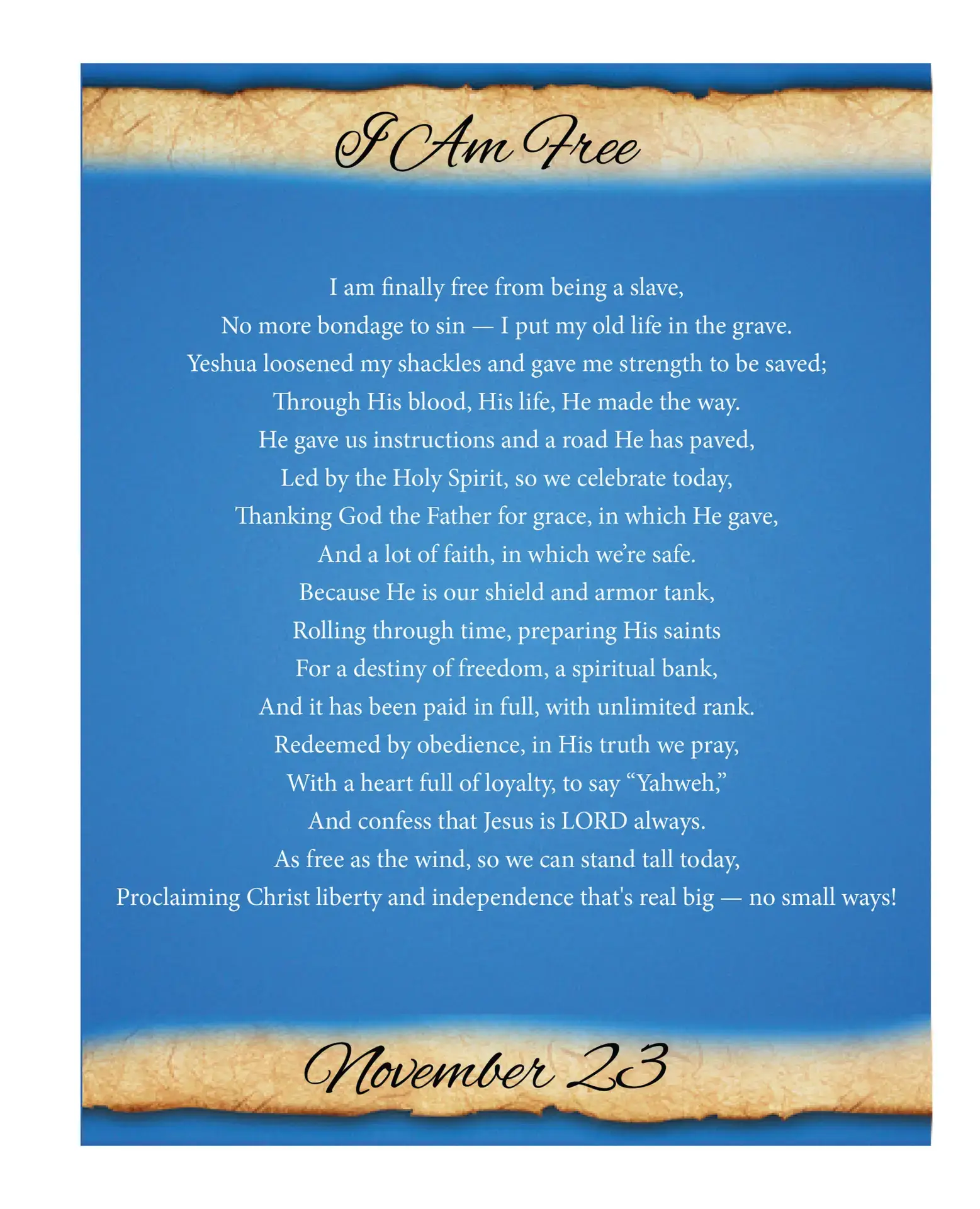 November poem from Where God’s Love Found Me poetry devotional