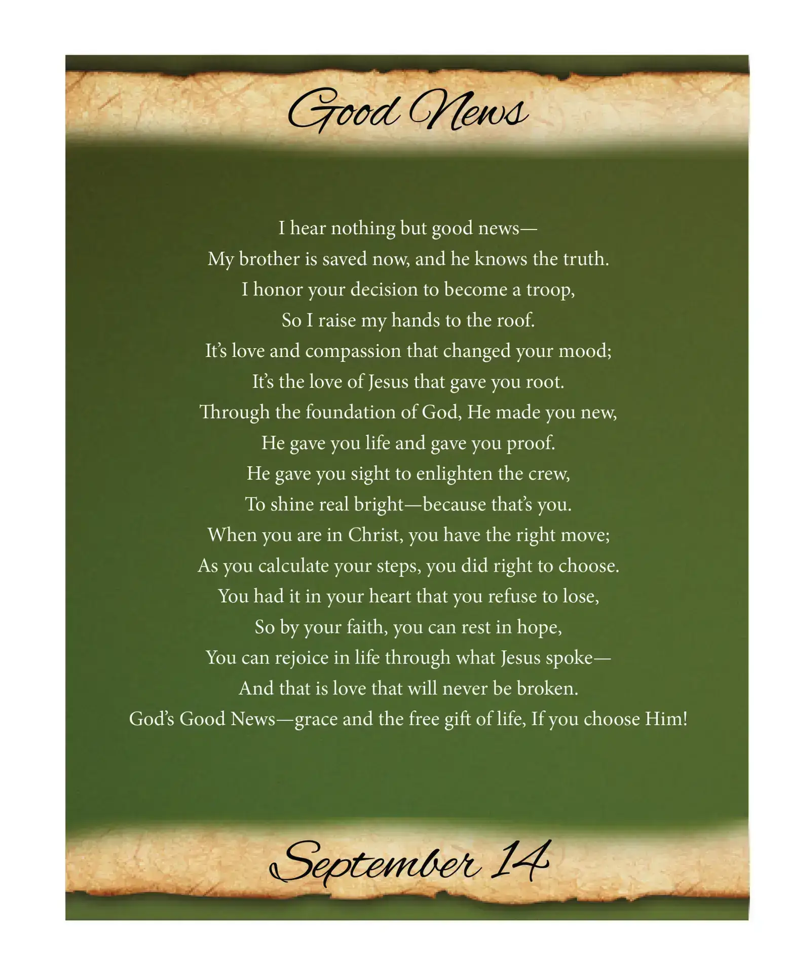 September poem from Where God’s Love Found Me poetry devotional